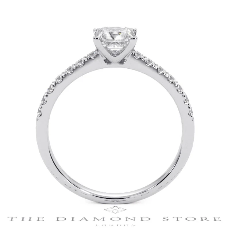 Katerina GIA Princess Diamond Engagement Ring Platinum 1.15ct G/SI1 - Image 46
