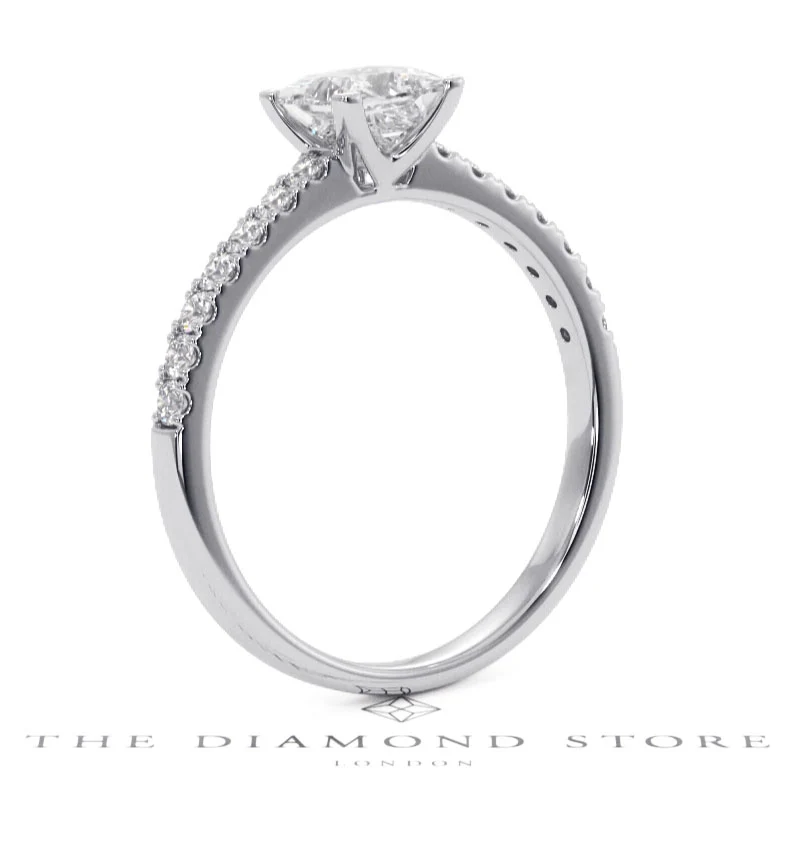 Katerina GIA Princess Diamond Engagement Ring Platinum 1.15ct G/SI1 - Image 54