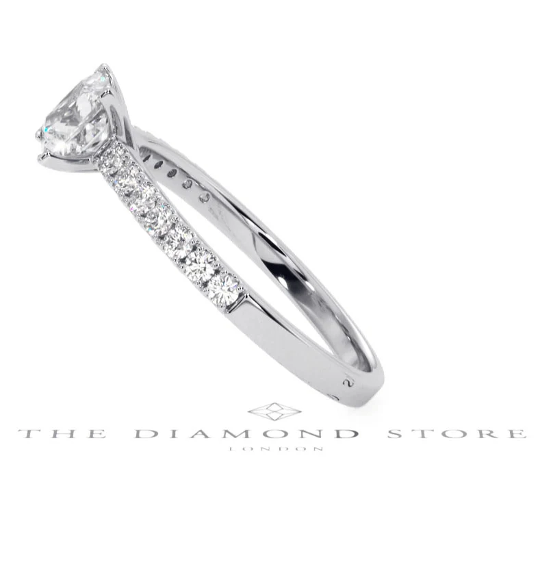 Katerina GIA Princess Diamond Engagement Ring Platinum 1.15ct G/SI1 - Image 67