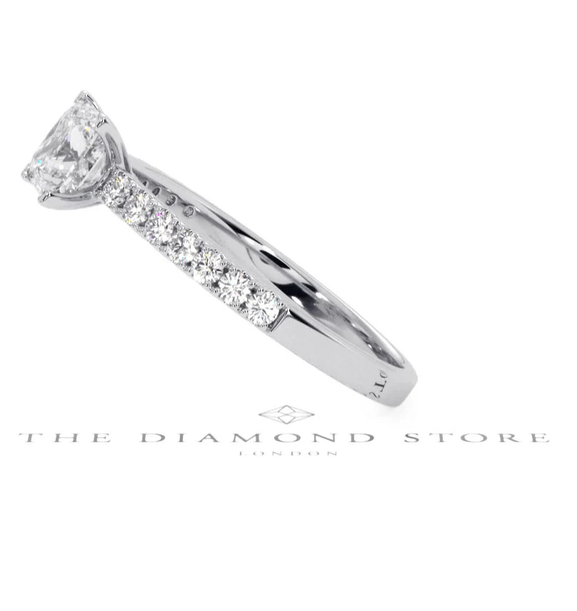 Katerina GIA Princess Diamond Engagement Ring Platinum 1.15ct G/SI1 - Image 69
