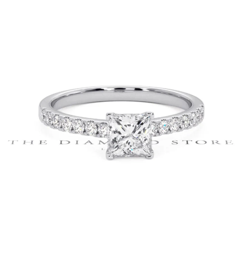 Katerina GIA Princess Diamond Engagement Ring Platinum 1.15ct G/SI1 - Image 7