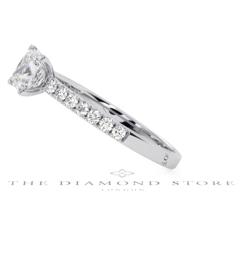 Katerina GIA Princess Diamond Engagement Ring Platinum 1.15ct G/SI1 - Image 70