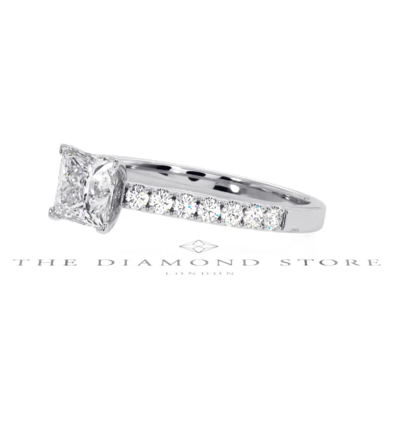 Katerina GIA Princess Diamond Engagement Ring Platinum 1.15ct G/SI1 - Image 77