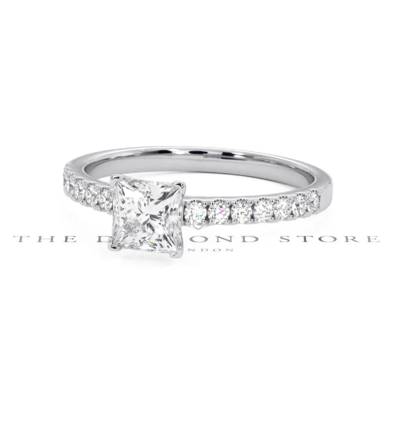 Katerina GIA Princess Diamond Engagement Ring Platinum 1.15ct G/SI1 - Image 82