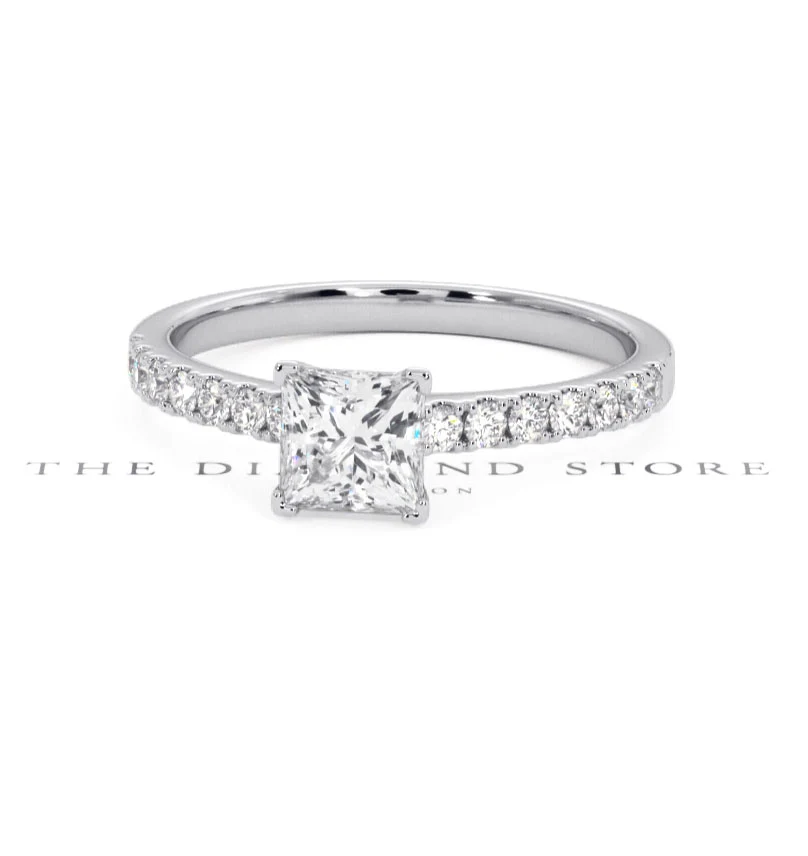 Katerina GIA Princess Diamond Engagement Ring Platinum 1.15ct G/SI1 - Image 84