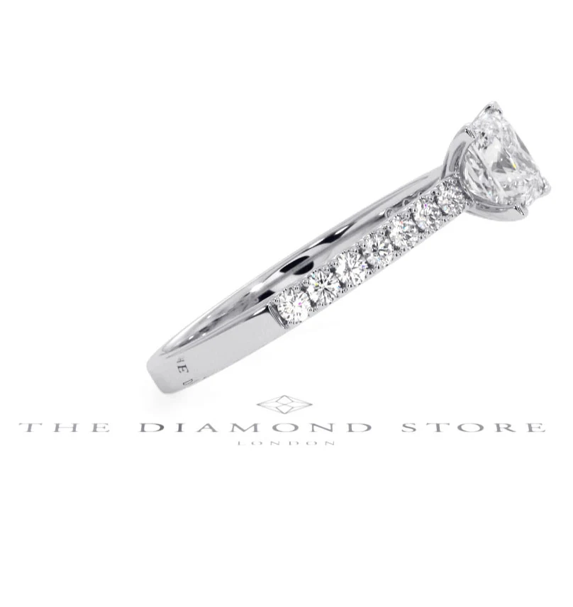 Katerina GIA Princess Diamond Engagement Ring Platinum 1.15ct G/SI2 - Image 104
