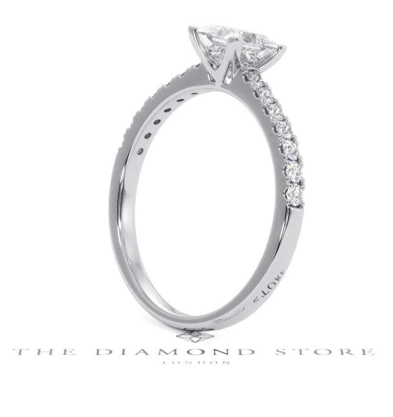 Katerina GIA Princess Diamond Engagement Ring Platinum 1.15ct G/SI2 - Image 117
