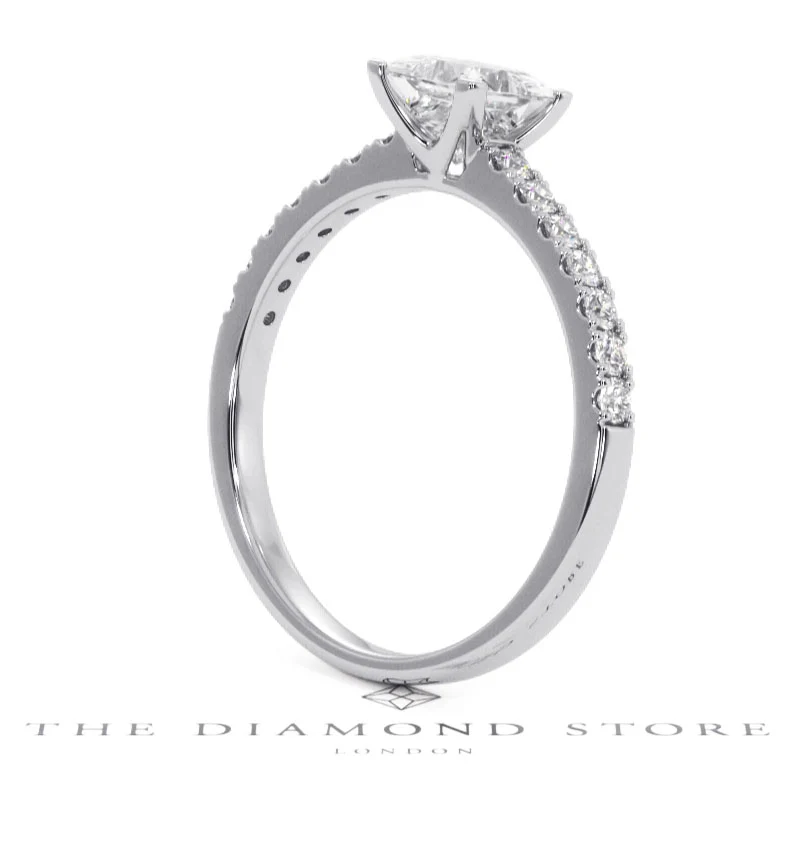 Katerina GIA Princess Diamond Engagement Ring Platinum 1.15ct G/SI2 - Image 118