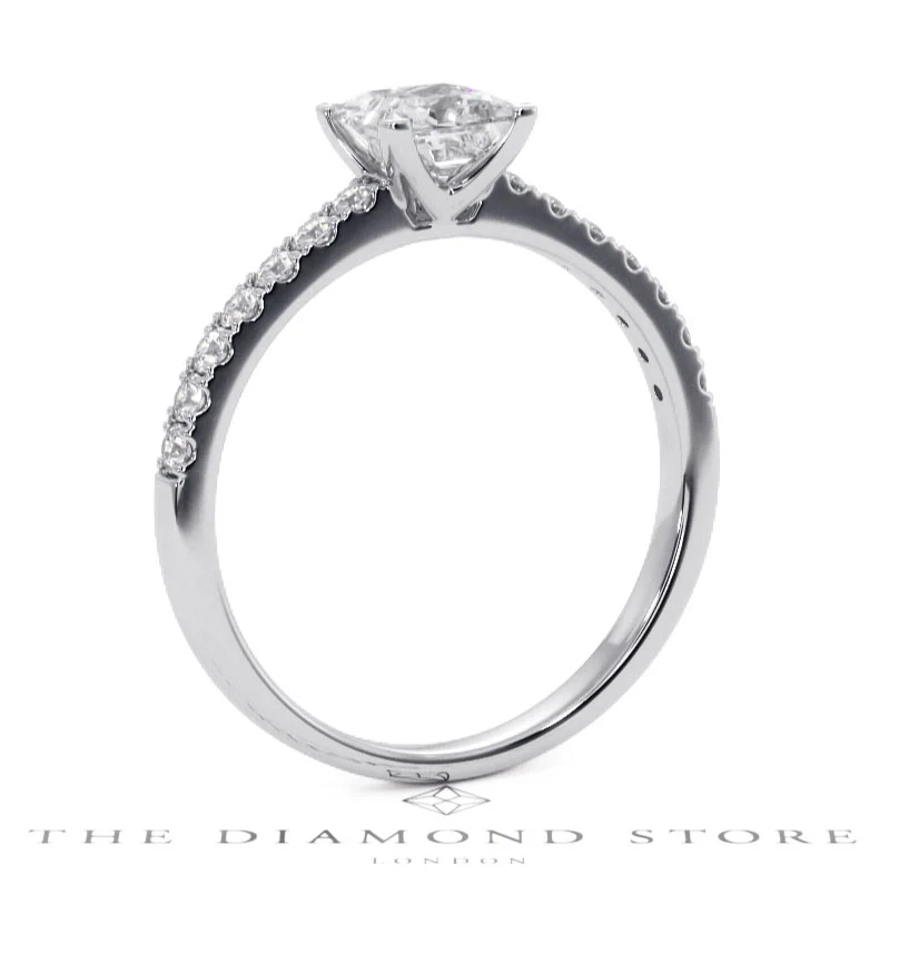 Katerina GIA Princess Diamond Engagement Ring Platinum 1.15ct G/SI2 - Image 134