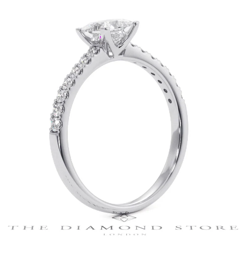 Katerina GIA Princess Diamond Engagement Ring Platinum 1.15ct G/SI2 - Image 137