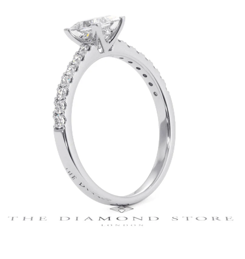 Katerina GIA Princess Diamond Engagement Ring Platinum 1.15ct G/SI2 - Image 139