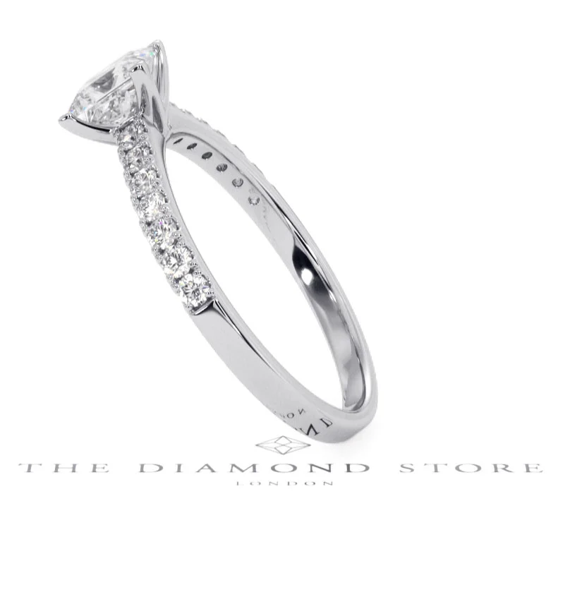 Katerina GIA Princess Diamond Engagement Ring Platinum 1.15ct G/SI2 - Image 146