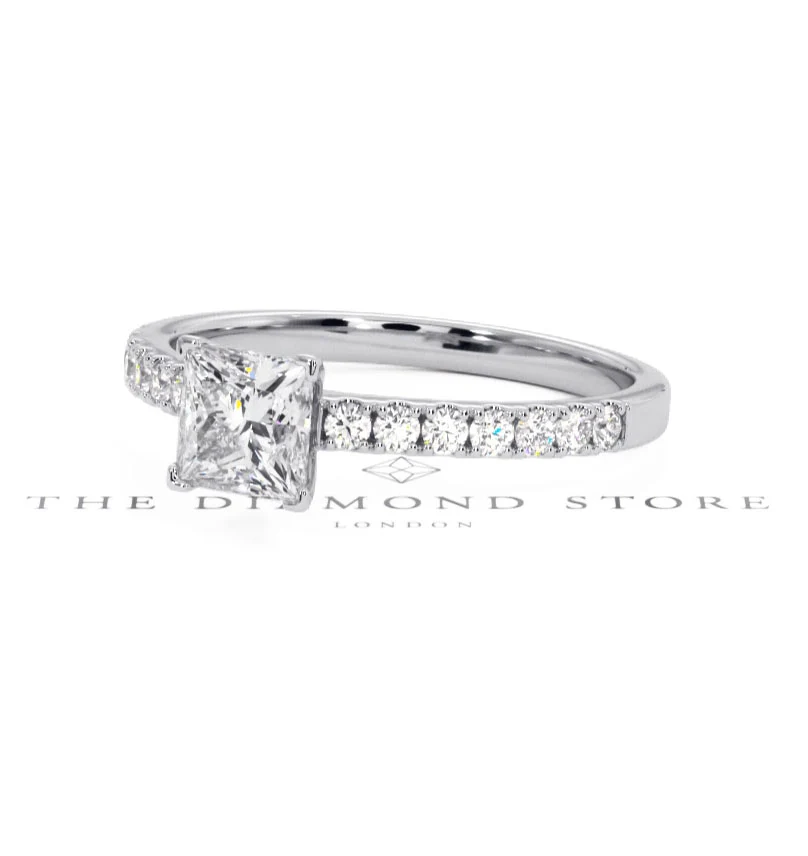 Katerina GIA Princess Diamond Engagement Ring Platinum 1.15ct G/SI2 - Image 162