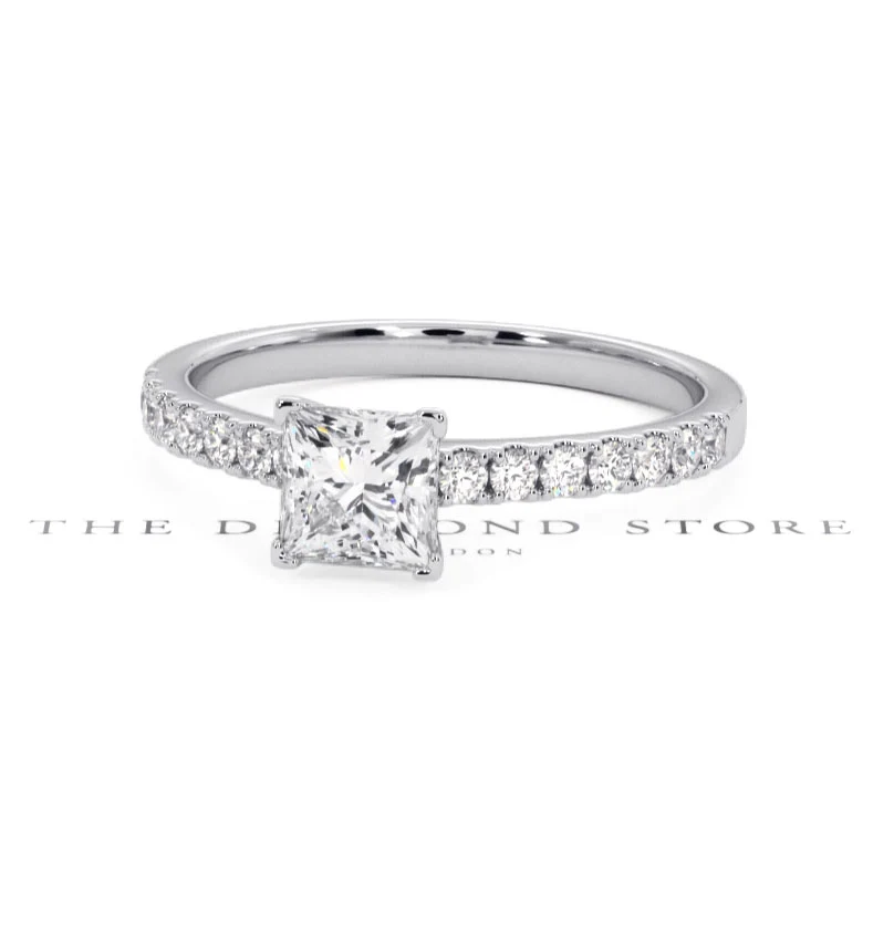 Katerina GIA Princess Diamond Engagement Ring Platinum 1.15ct G/SI2 - Image 165