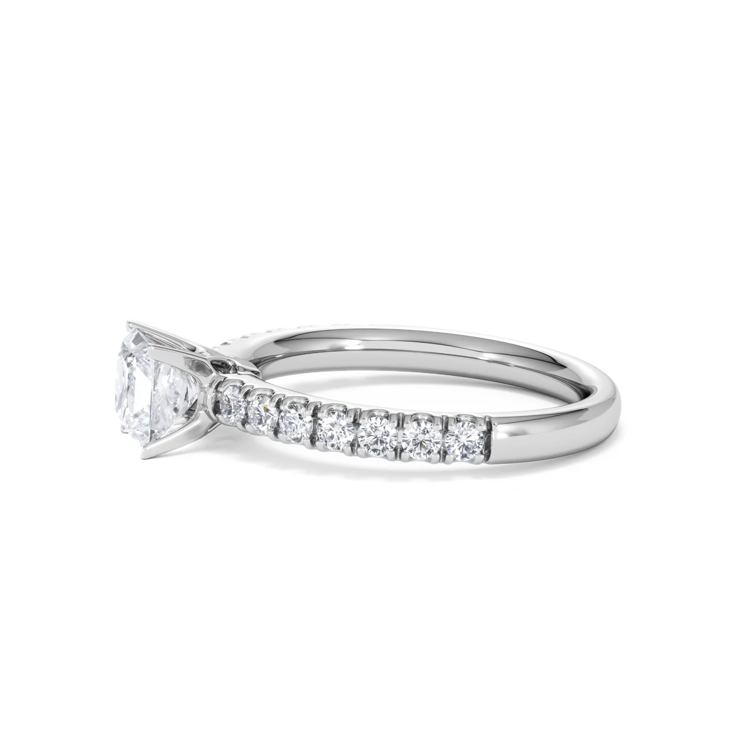 Katerina GIA Princess Diamond Engagement Ring Platinum 1.15ct G/SI2 - Image 75