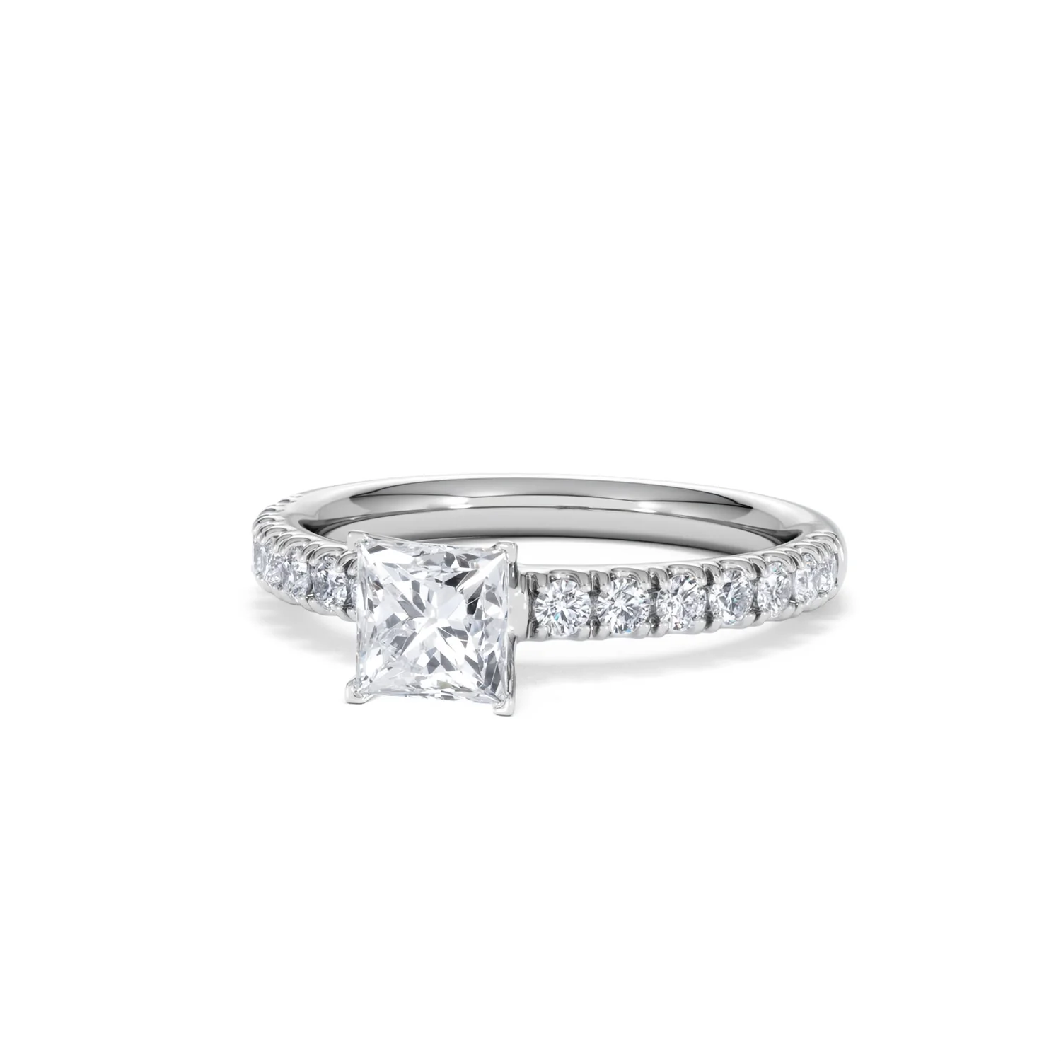Katerina GIA Princess Diamond Engagement Ring Platinum 1.15ct G/SI2 - Image 88
