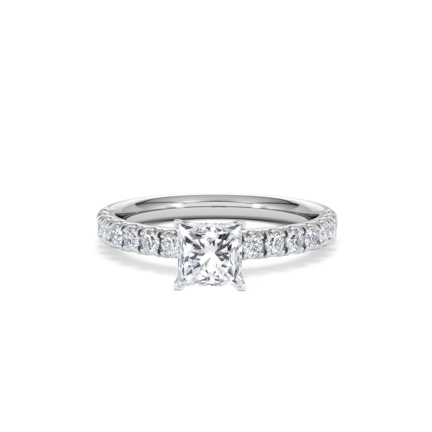 Katerina GIA Princess Diamond Engagement Ring Platinum 1.15ct G/SI2 - Image 91