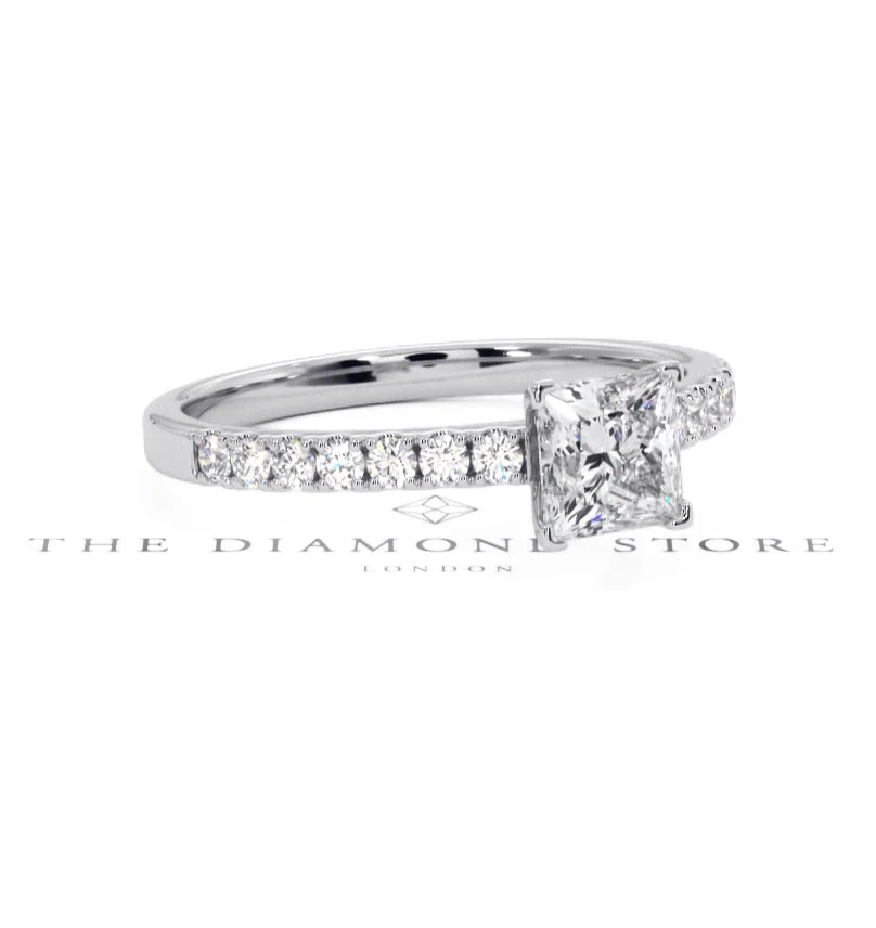 Katerina GIA Princess Diamond Engagement Ring Platinum 1.15ct G/SI2 - Image 94