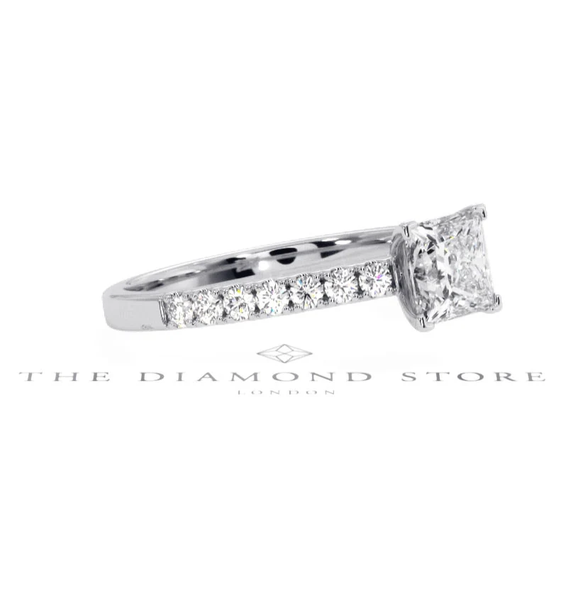 Katerina GIA Princess Diamond Engagement Ring Platinum 1.15ct G/SI2 - Image 97