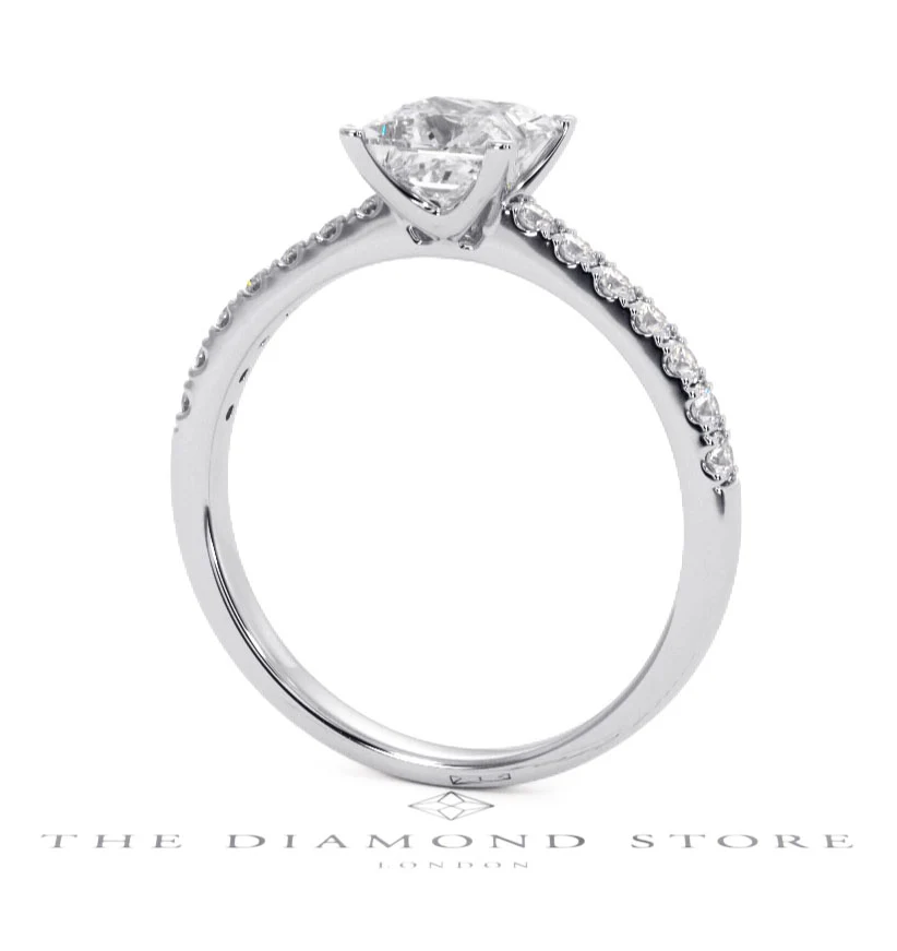 Katerina GIA Princess Diamond Engagement Ring Platinum 1.50ct G/SI2 - Image 123