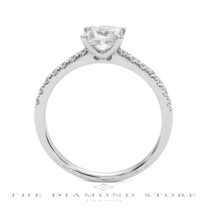 Katerina GIA Princess Diamond Engagement Ring Platinum 1.50ct G/SI2 - Image 127