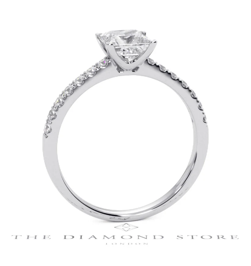 Katerina GIA Princess Diamond Engagement Ring Platinum 1.50ct G/SI2 - Image 131