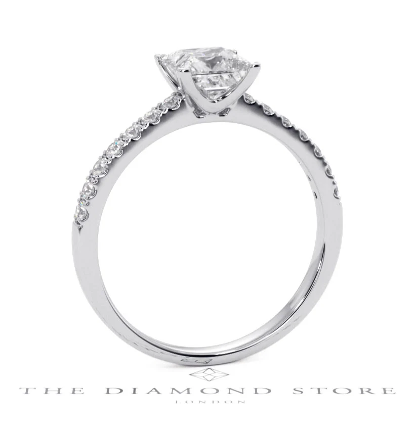 Katerina GIA Princess Diamond Engagement Ring Platinum 1.50ct G/SI2 - Image 132