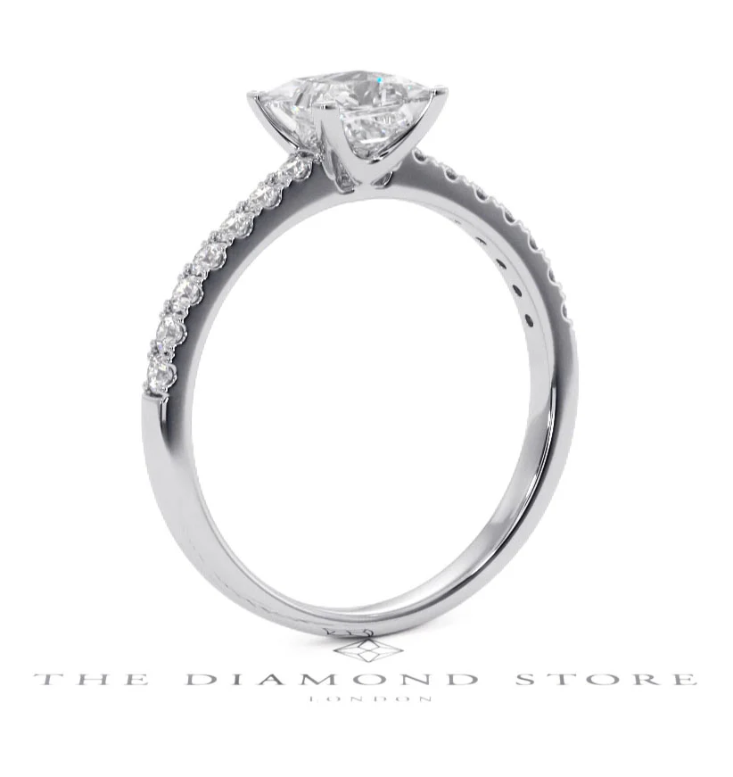 Katerina GIA Princess Diamond Engagement Ring Platinum 1.50ct G/SI2 - Image 135