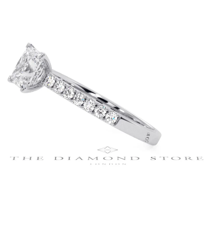 Katerina GIA Princess Diamond Engagement Ring Platinum 1.50ct G/SI2 - Image 153