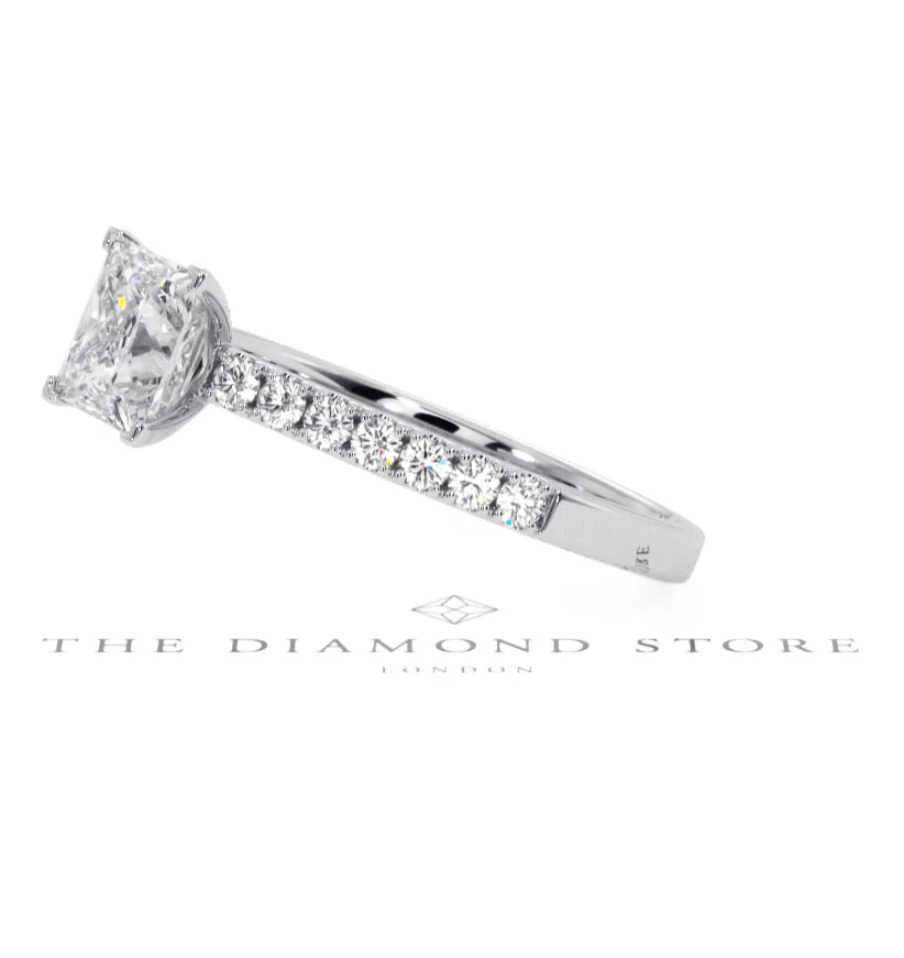 Katerina GIA Princess Diamond Engagement Ring Platinum 1.50ct G/SI2 - Image 155