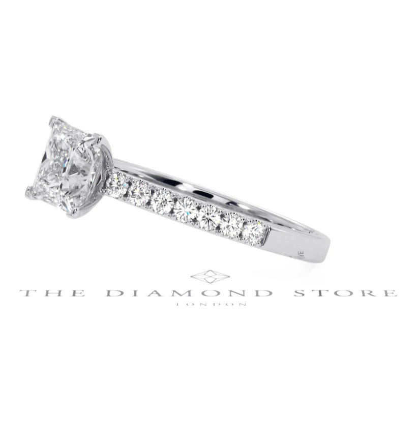 Katerina GIA Princess Diamond Engagement Ring Platinum 1.50ct G/SI2 - Image 156