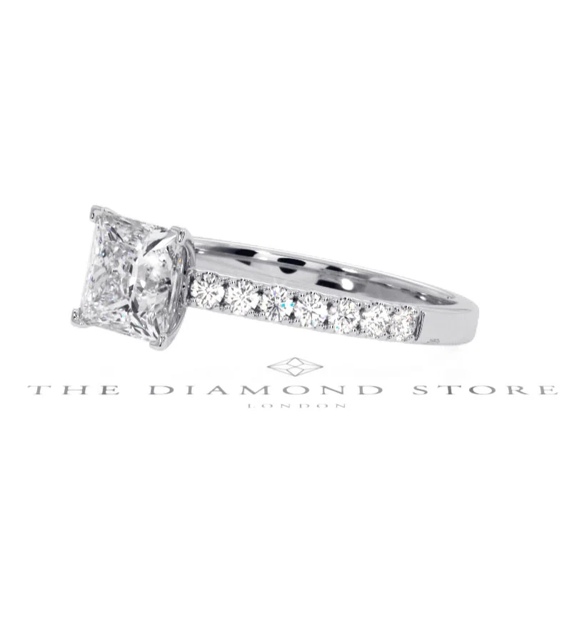 Katerina GIA Princess Diamond Engagement Ring Platinum 1.50ct G/SI2 - Image 159