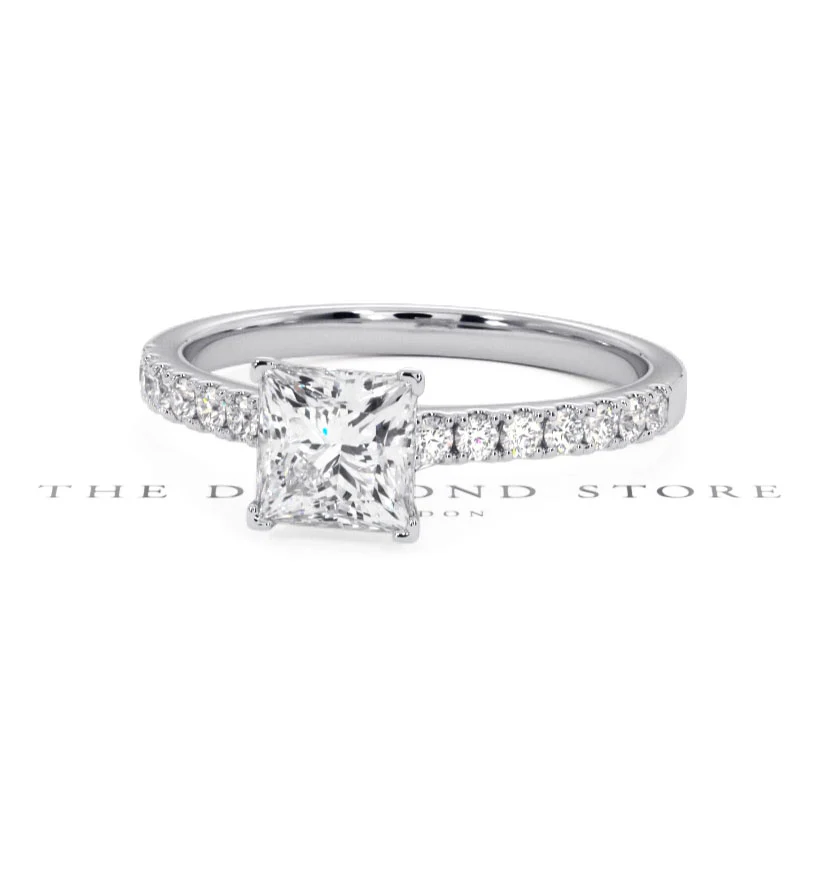 Katerina GIA Princess Diamond Engagement Ring Platinum 1.50ct G/SI2 - Image 165