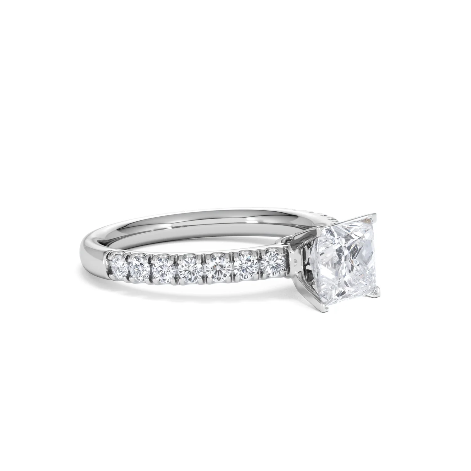Katerina GIA Princess Diamond Engagement Ring Platinum 1.50ct G/SI2 - Image 22