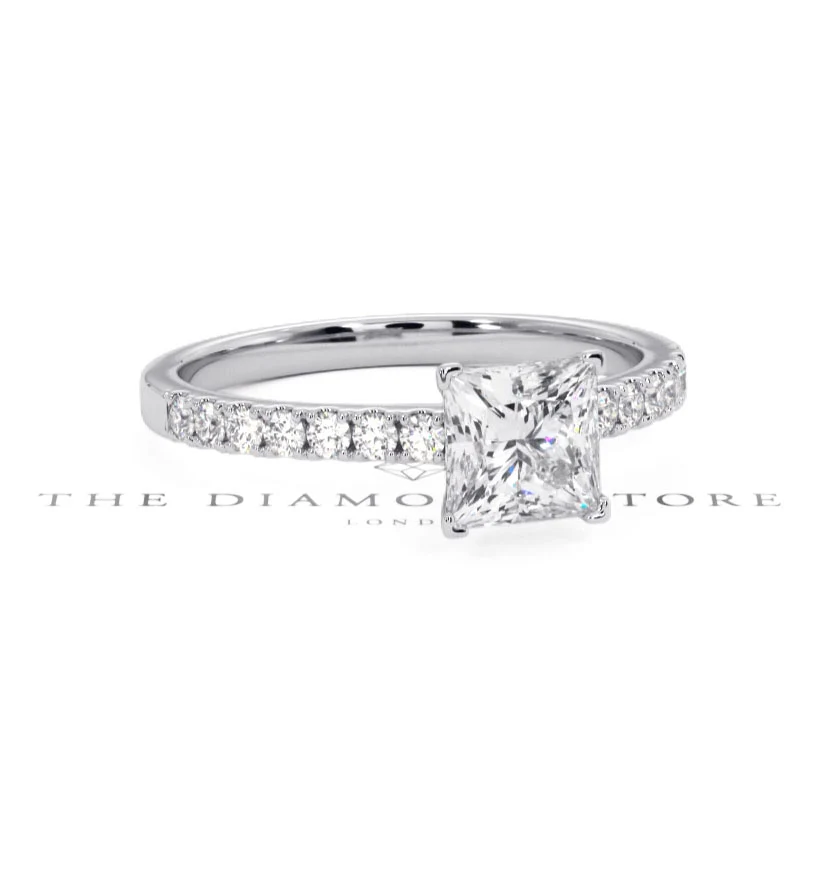 Katerina GIA Princess Diamond Engagement Ring Platinum 1.50ct G/SI2 - Image 92