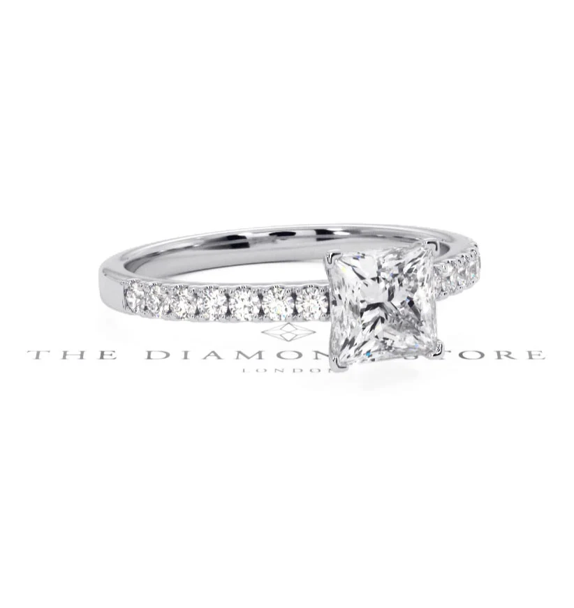 Katerina GIA Princess Diamond Engagement Ring Platinum 1.50ct G/SI2 - Image 93