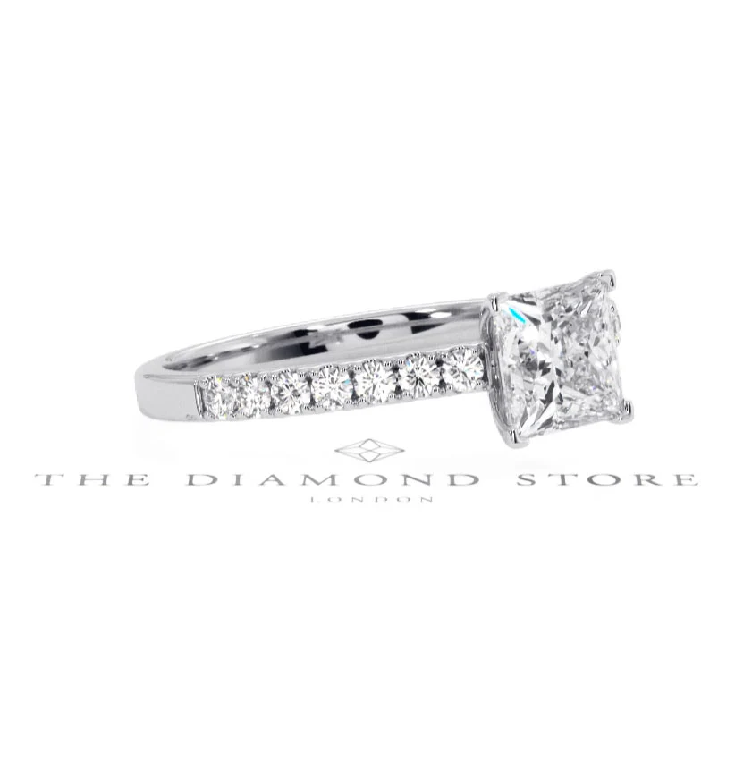Katerina GIA Princess Diamond Engagement Ring Platinum 1.50ct G/SI2 - Image 96