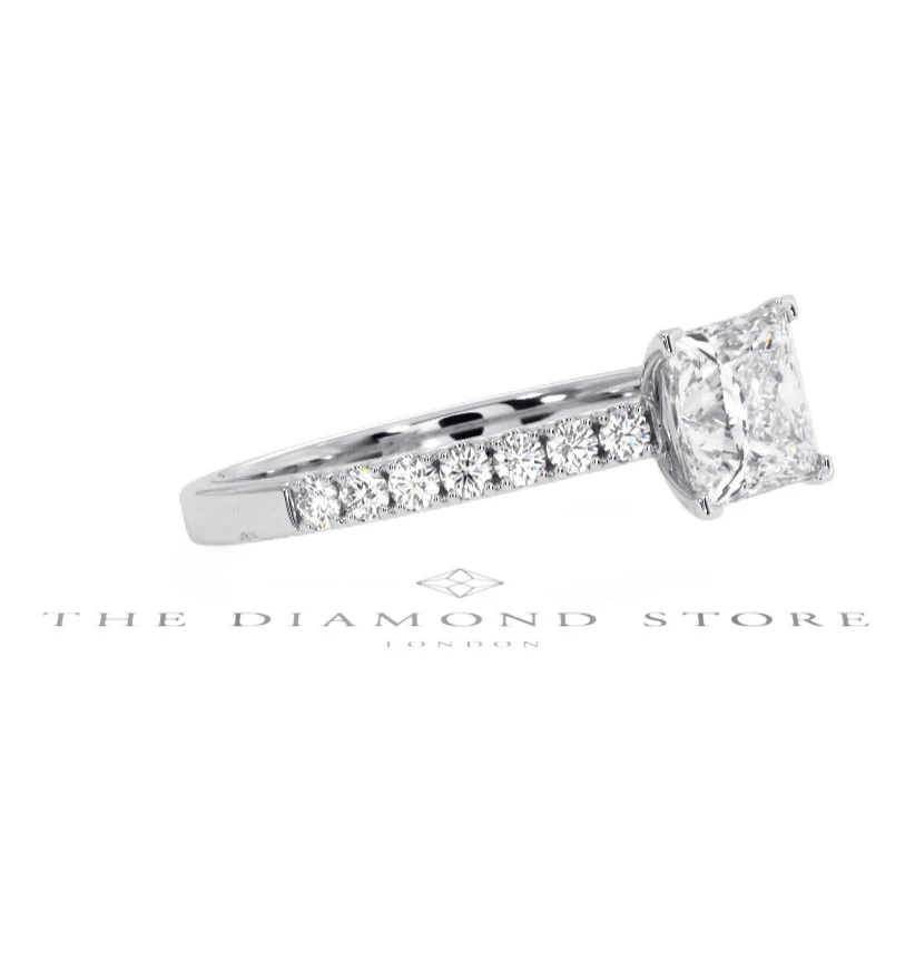 Katerina GIA Princess Diamond Engagement Ring Platinum 1.50ct G/SI2 - Image 98