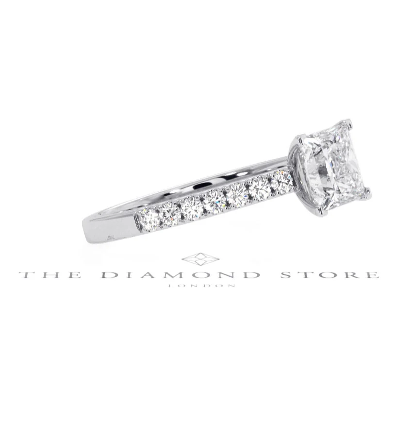 Katerina GIA Princess Diamond Engagement Ring Platinum 1.50ct G/SI2 - Image 99