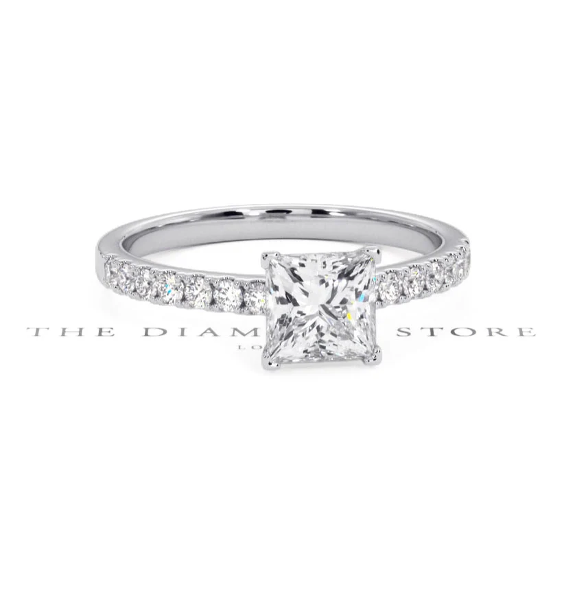 Katerina GIA Princess Diamond Engagement Ring Platinum 1.50ct G/VS1 - Image 10