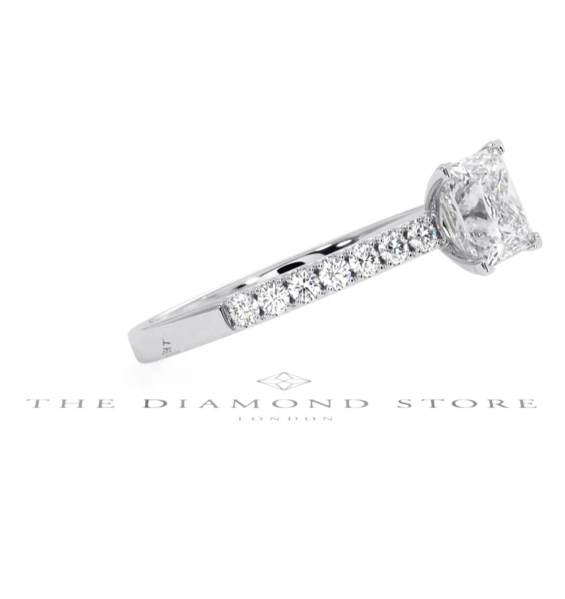 Katerina GIA Princess Diamond Engagement Ring Platinum 1.50ct G/VS1 - Image 101