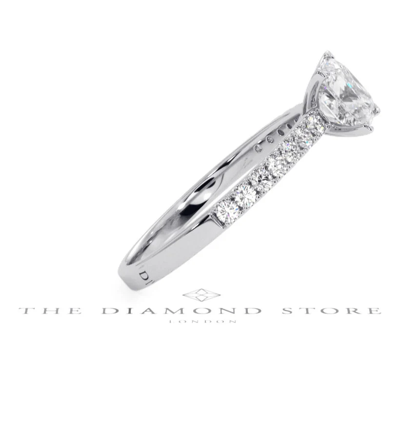 Katerina GIA Princess Diamond Engagement Ring Platinum 1.50ct G/VS1 - Image 106