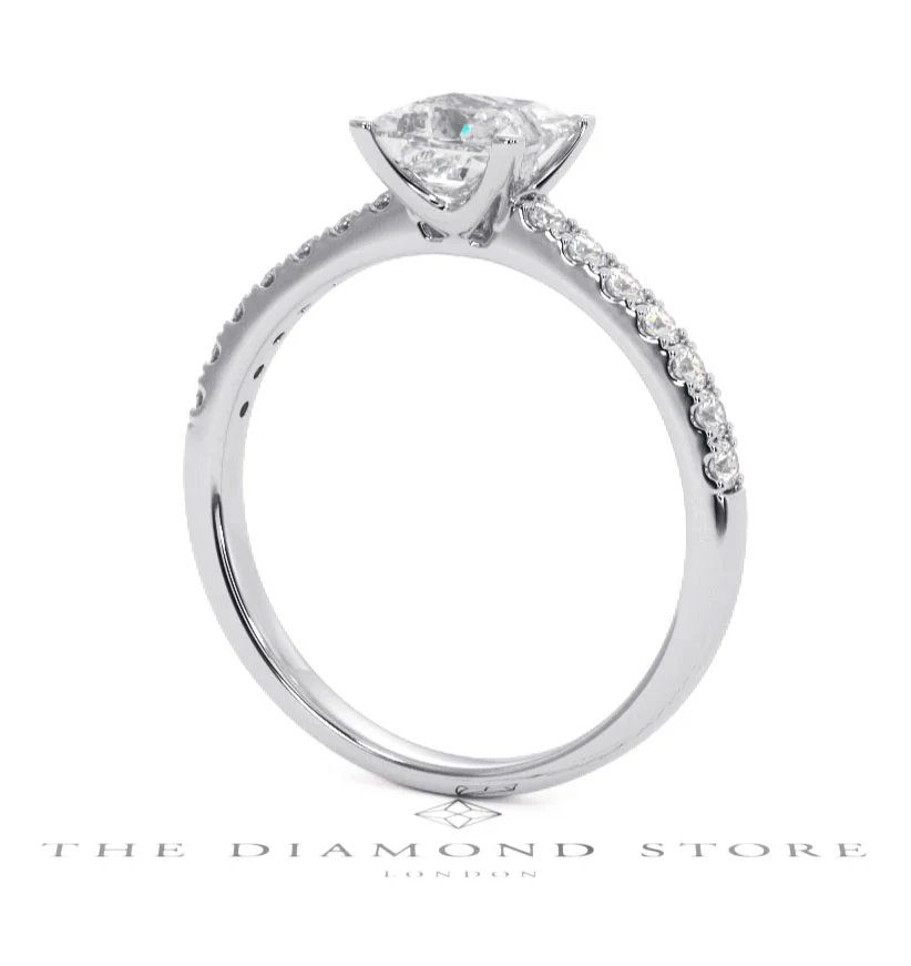 Katerina GIA Princess Diamond Engagement Ring Platinum 1.50ct G/VS1 - Image 122