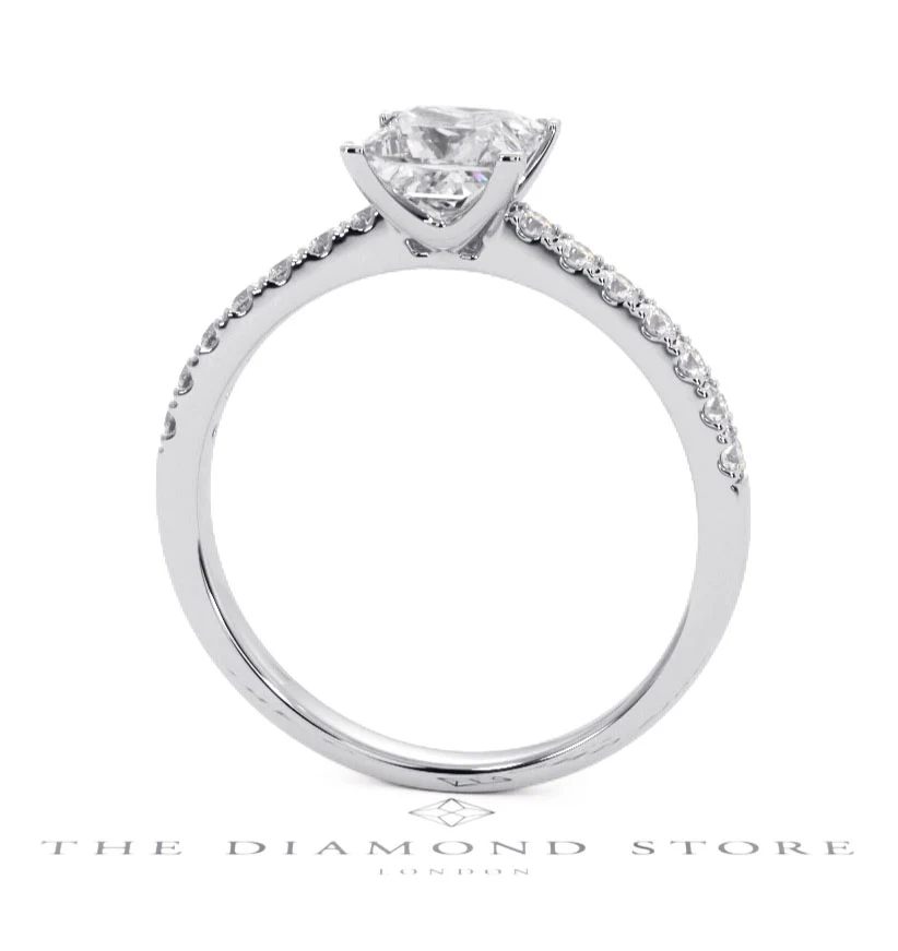 Katerina GIA Princess Diamond Engagement Ring Platinum 1.50ct G/VS1 - Image 125
