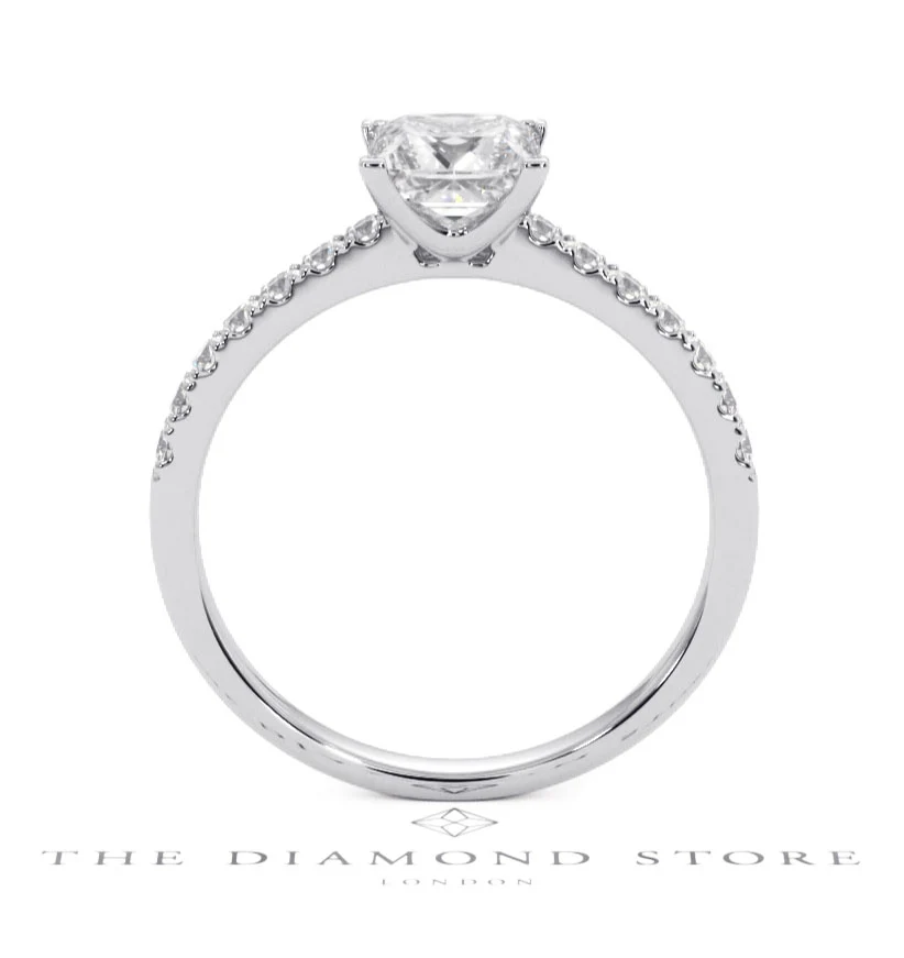 Katerina GIA Princess Diamond Engagement Ring Platinum 1.50ct G/VS1 - Image 128