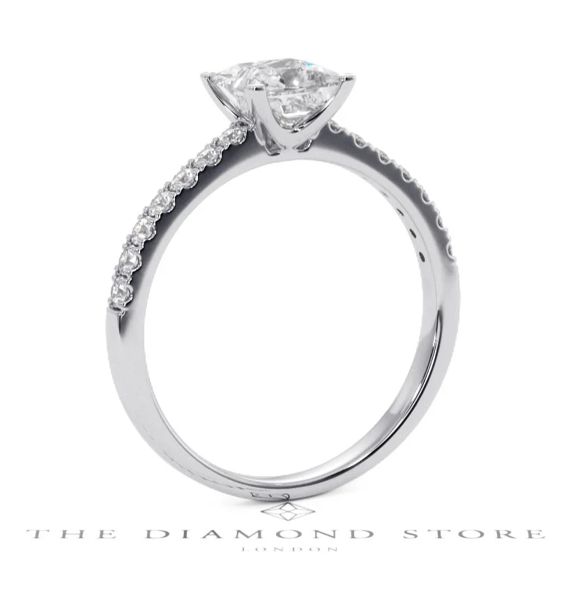 Katerina GIA Princess Diamond Engagement Ring Platinum 1.50ct G/VS1 - Image 134
