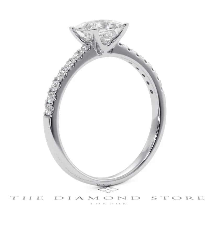 Katerina GIA Princess Diamond Engagement Ring Platinum 1.50ct G/VS1 - Image 136