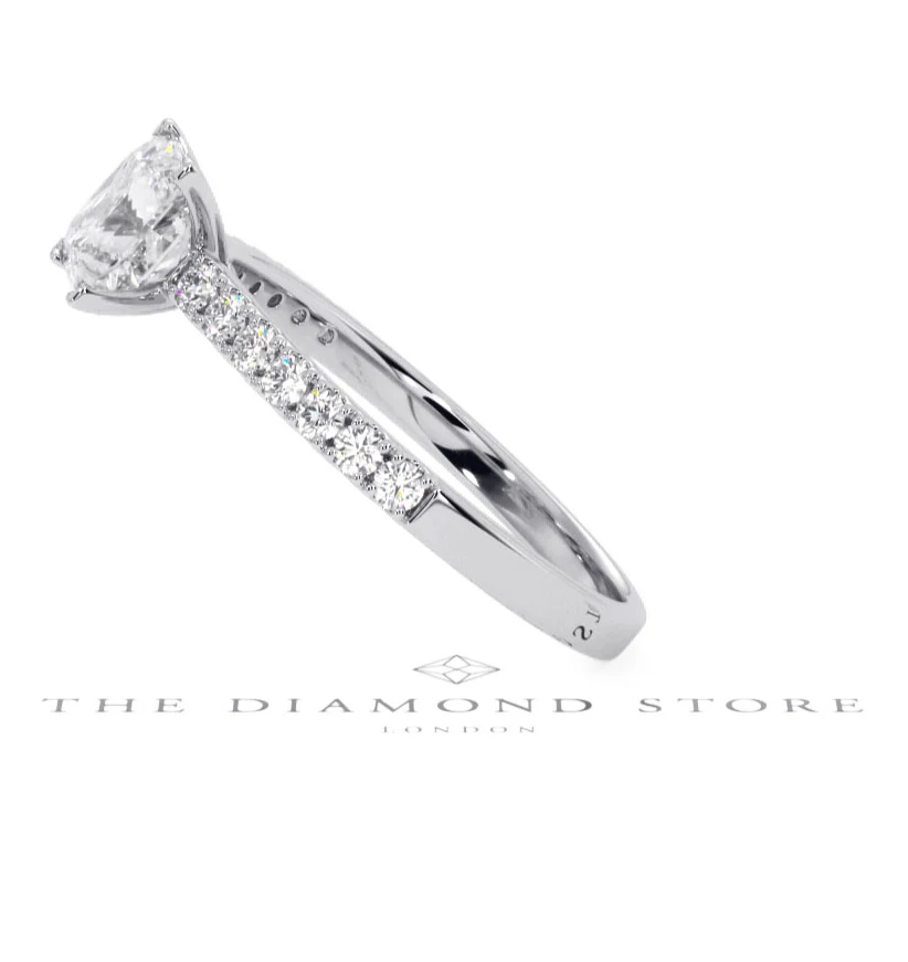Katerina GIA Princess Diamond Engagement Ring Platinum 1.50ct G/VS1 - Image 150