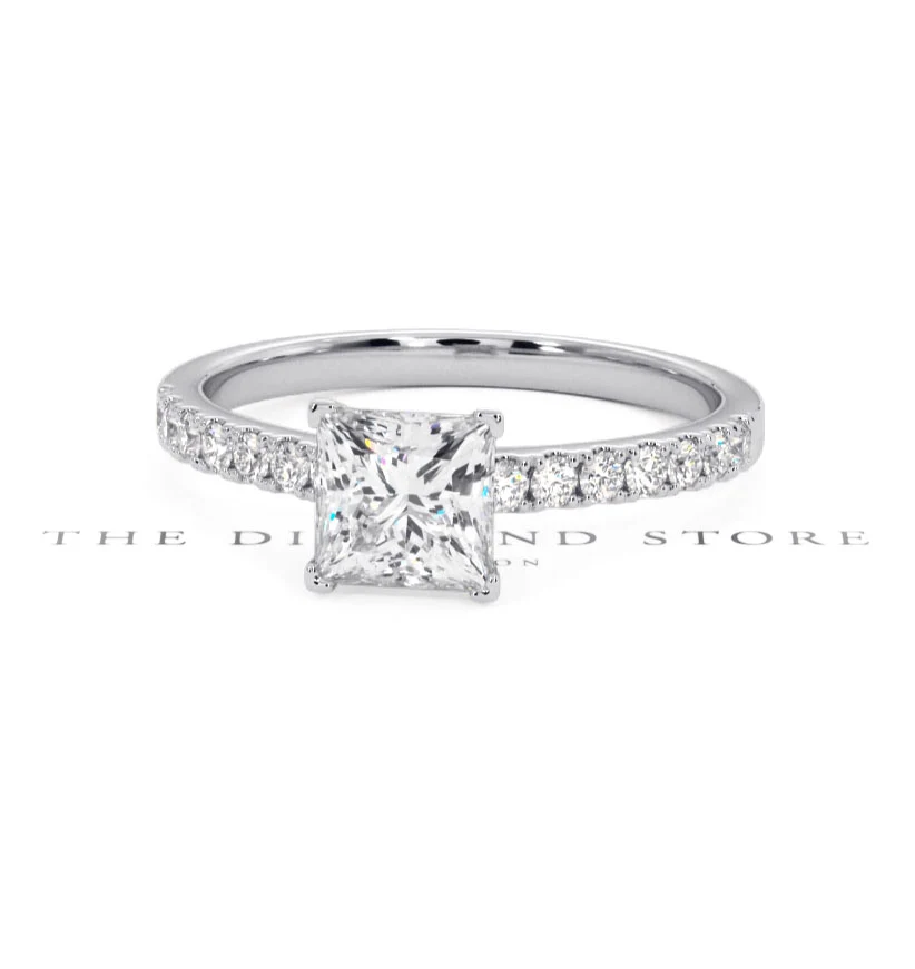 Katerina GIA Princess Diamond Engagement Ring Platinum 1.50ct G/VS1 - Image 166
