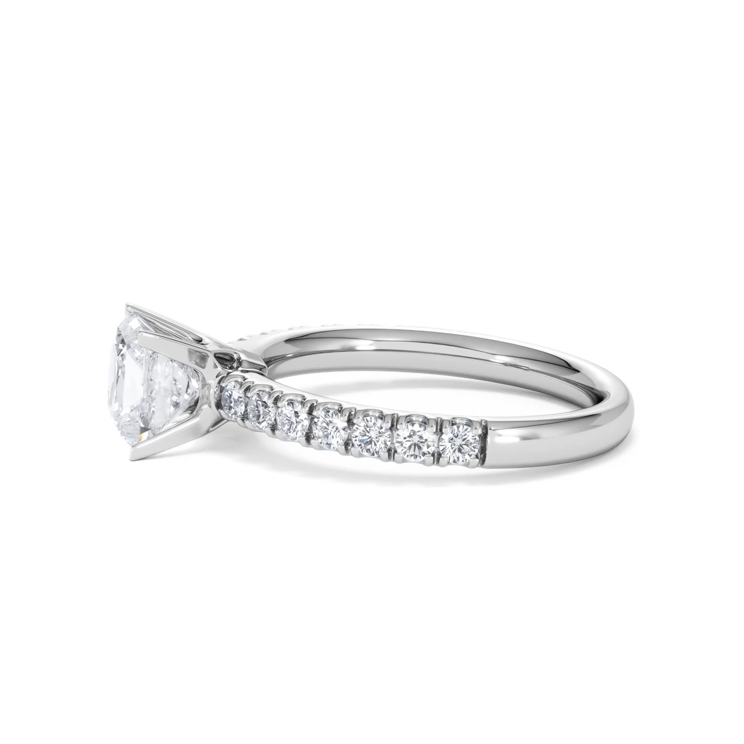 Katerina GIA Princess Diamond Engagement Ring Platinum 1.55ct G/SI2 - Image 70